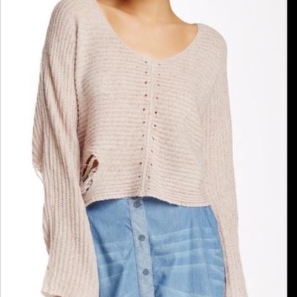 Wildfox Terra Cropped Sweater Top - Picture 2 of 5